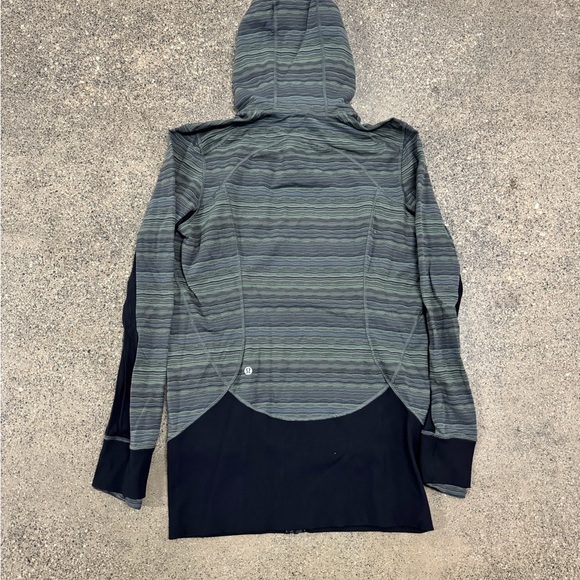 Lululemon Daily Practice Jacket Space Dye Twist Dark Slate Fatigue Green - Picture 5 of 6